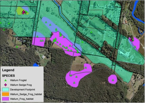 frog locations W Byron