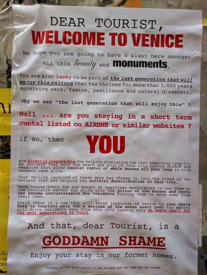Venice tourist poster